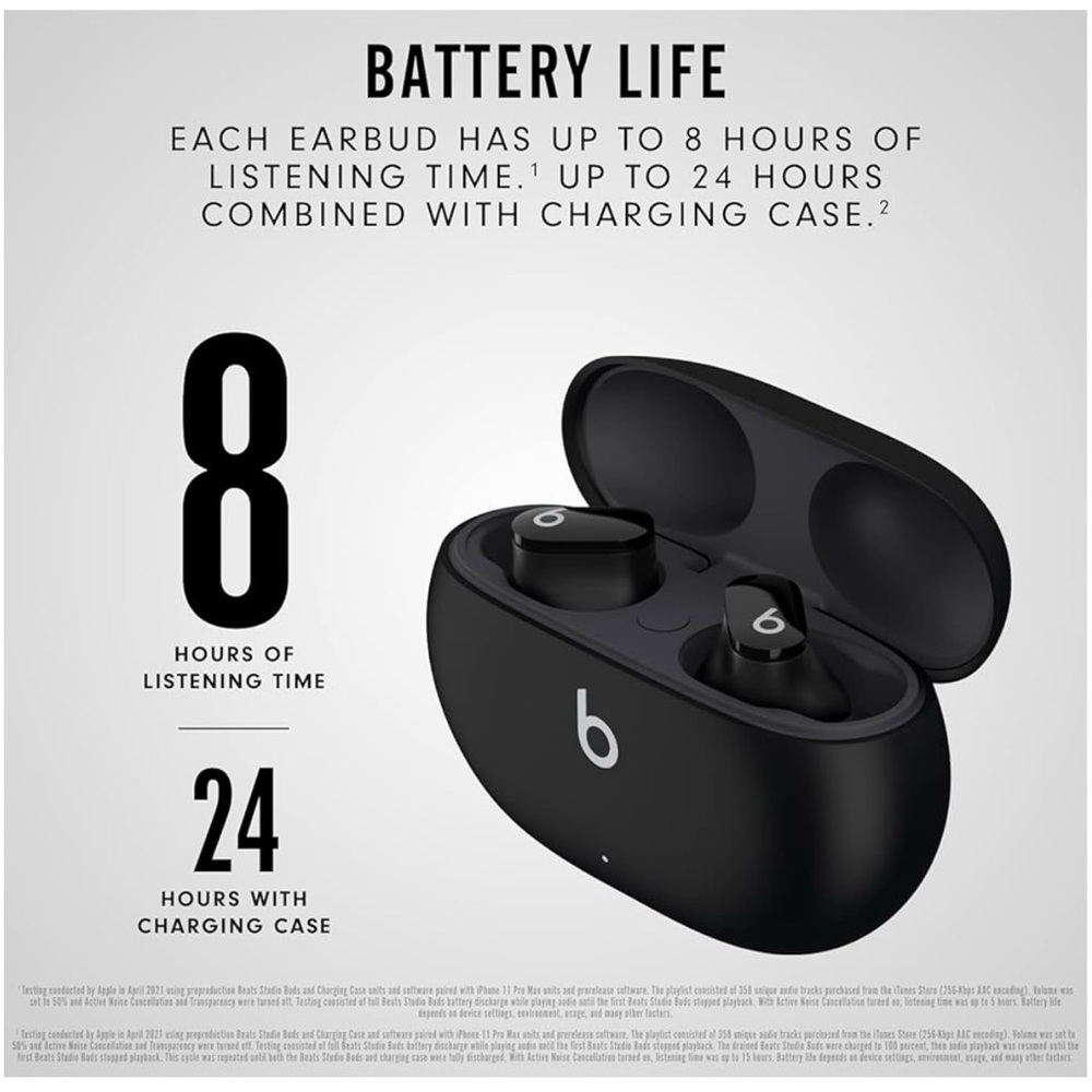 Beats Studio Buds - Black - Picture 7 of 10